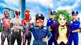 PRO 5 SPIDER-MAN Team || Hey KID SPIDER MAN, JOKER Is A Dangerous Criminal (Action in Real Life)