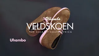 Veldskoen (Vellies) Pink Sole Uhambo Genuine Leather Chukka Desert Shoe Handmade In South Africa