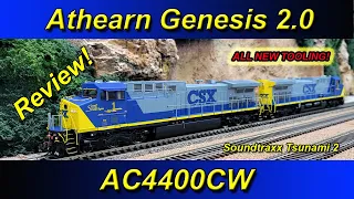 NEW! Athearn Genesis 2.0 - AC4400CW! Detailed Review with Comparison. Tsunami 2 DCC & Sound!