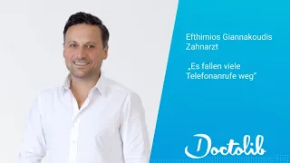 Zahnarzt Efthimios Giannakoudis: "Es fallen viele Telefonanrufe weg"