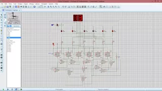 Mini Project Digital I - Mod 24 Asynchronous Counter