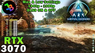 ARK: Survival Ascended | RTX 3070 | Ryzen 7 5800X3D | 1440p - 1080p | Epic & Low Settings