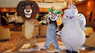 DreamWorks Move it! Move it! Parade on Royal Caribbean Freedom of the Seas w/Shrek, Fiona,+
