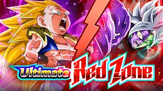 AFTER TURN 1 HE GOES OFF! EZA INT GOTENKS VS RED ZONE FUSION ZAMASU! (Dokkan Battle)