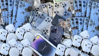 Lucky Day...Poor Girl Found Many Phone and ipad in the Garbage Dump,Rstore Oppo Reno 7z Broken LCD