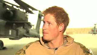 Dramatic Moment Prince Harry Runs for Toto Africa during interview