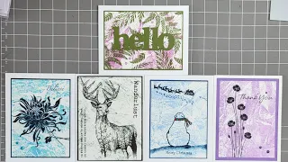 QUICKEST BACKGROUNDS YOU WILL EVER MAKE USING INKYLICIOUS STAMPS