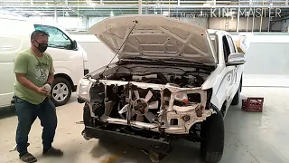 Big  Accident Restoration of HILUX 2013 MODEL, Repair by :Cesar Betorio .#34