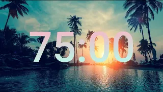 75 minute countdown timer with music - NCS Tropical, Chill, Deep House