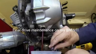 2009 BMW R1200RT Final Drive Maintenance