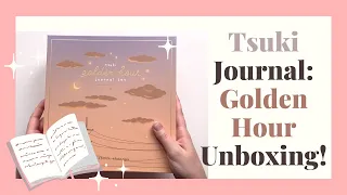UNBOXING the Tsuki Golden Hours JOURNAL SET! - notebooktherapy stationery