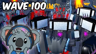 WE FINALLY GOT TO WAVE 100 ENDLESS MODE in Toilet Tower Defense