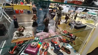 Intermodellbau Messe Dortmund 2024 (Halle 5) Kleine Ecke Carrera und Panzer Vorstellung und Racing