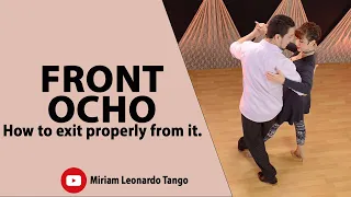 FRONT OCHO:  How to exit properly with good technique.