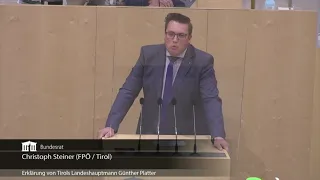 Christoph Steiner - Erklärung LH Platter "Österreichs Zukunft sichern" (2. WM) - 15.7.2021