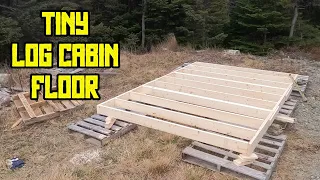 Tiny Log Cabin Floor