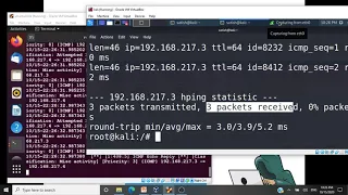 Hping3  Demo- Kali Linux - Ping Flood and SYN Flood Attack - DOS and DDOS - Explained - CSE4003
