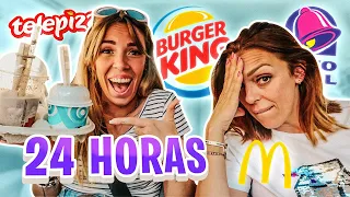 PIDIENDO LO MISMO QUE LA PERSONA DE EN FRENTE!!🍔24 HORAS