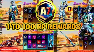 A7 ROYAL PASS 1 TO 100 RP REWARDS | ACE 7 ROYAL PASS LEAKS PUBG MOBILE/BGMI ( ROYAL PASS A7 REWARDS)