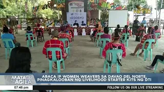 Abaca IP women weavers sa Davao del Norte, pinagkalooban ng livelihood starter kit ng DTI