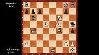 Paul Morphy vs Bird - London (1858) #118