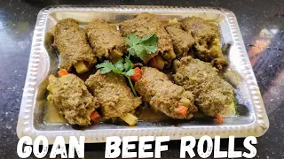 Goan Beef Roll recipe|Goan Recipe|Venmark's Mother's Kitchen|