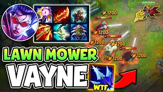 LAWN MOWER VAYNE HAS TRIPLE SPLASH AOE DAMAGE! (MELT THEM ALL IN SECONDS)