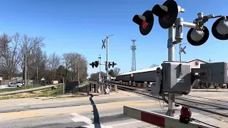 Amtrak 301 passing Chatham, Illinois with a great wave from the engineer!