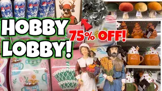 MAJOR NEW FALL & CHRISTMAS DECOR @ HOBBY LOBBY!+75% OFF CLEARANCE IS ON FIRE!🔥