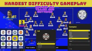 eFootball 2022 v1.00 Mod To Unlock All teams & Settings - Superstar Gameplay -4K