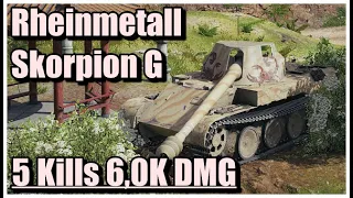 World of Tanks Rheinmetall Skorpion G - 5 Kills 6,0K Damage Pearl River