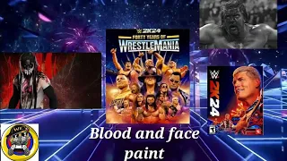 More blood and face paint damage in WWE 2K24 will make matches more dynamic & more hardcore!