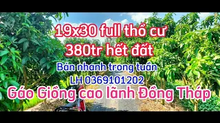 Tập 111♥️ Đã bán 🇻🇳19x30 full thổ cư đường đá xanh 🌲Gáo Giồng Cao Lãnh