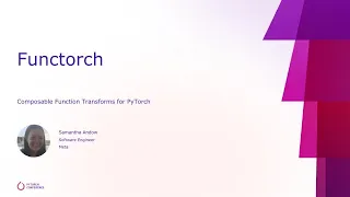 Functorch: Composable Function Transforms in Pytorch at PyTorch Conference 2022