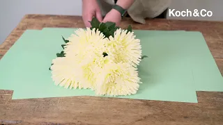 How to do a simple flower wrap in a few easy steps