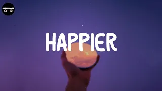 Olivia Rodrigo - happier (Lyric Video) | Conan Gray, Madison Beer,...