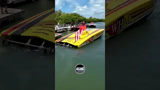 WHM pulls out #supercat #raceboat #powerboat #boatramp #offshoreracing