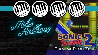 Sonic 2 - Chemical Plant Zone on 4 KEYBOARDS!