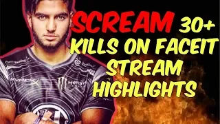 CSGO ScreaM 30+ kill On Faceit -  Stream Highlights august 2018