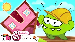 Om Nom Stories Full Episodes: Pretend Play House Building | Cut the Rope | Cartoons | HooplaKidz Tv
