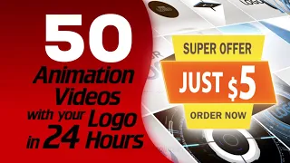 50 Intro Animation Videos with your LOGO in 24 Hours