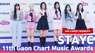 [STAYC] 11th Gaon Chart Music Awards｜Red Carpet moments