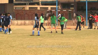 Indian girls get passionate about soccer
