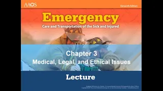Chapter 3, Medical, Legal, and Ethical Issues