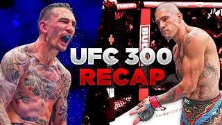 UFC 300 Recap:Alex Pereira vs Jamahal Hill ,Max Holloway KNOCKS OUT Justin Gaethje