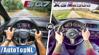 BMW X5 M50d vs AUDI SQ7 ACCELERATION & POV Test Drive by AutoTopNL