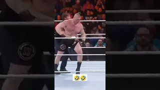 Dean Ambrose try suplex to Brock Lesnar Funny scene#shorts #wwe #wweshorts #wwenetwork #brocklesnar