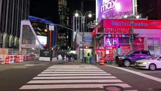 Live in New York City -Late Night Walk in Manhattan, NYC (December 27, 2020)