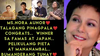 GREAT NEWS❤️MS.NORA AUNOR..INTERNATIONAL HALL OF FAME BEST ACTRESS❤️FAMAS CIRCLE OF EXCELLENCE❤️