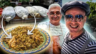 Jüdisches PLOV BAKHSH. Krümeliger Pilaw im Ärmel! Schnell, saftig, aromatisch